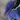 NOIRICORN Lapis Shock eyeshadow swatched on skin, showing a shimmery deep blue-violet finish