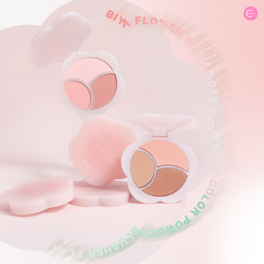 Biya Floral Soft-Focus Trio Blush Palette