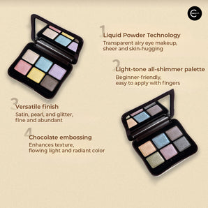 CHOIZ BEAUTY Jewel Collection Liquid Powder Palette de fards à paupières Wabi-Sabi Palette (Pre-order)