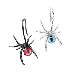 DOACH STYLE Spider Earrings with Cat-Eye Design