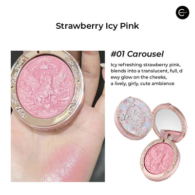 Flower Knows Knight Unicorn Silk Satin Blush