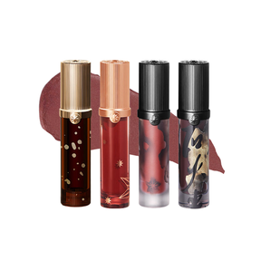 GIRLCULT Four Great Inventions Love Lip Cream Matte Mist tubes in assorted decorative designs