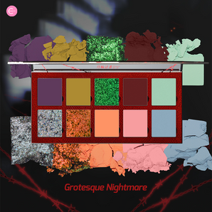 DRAMO X Laogu Collaboration Multiverse Eyeshadow Palette - 1408 Universe: Grotesque Nightmare