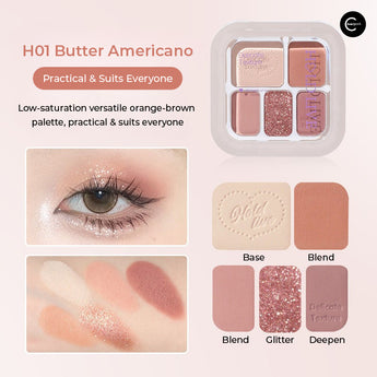 HOLD LIVE Cloud Veil Five-Color Eyeshadow Palette H04