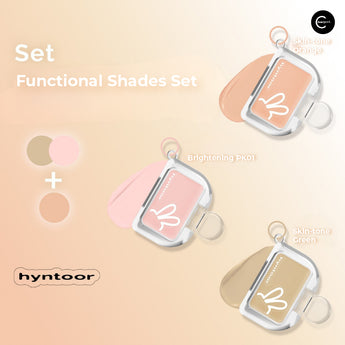 HYNTOOR Mini Fard à joues & Base Cream 3-Piece Set Pink-Tone Set vue de l’ensemble
