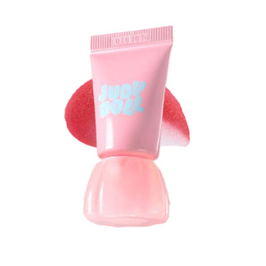 JUDYDOLL Jelly Lip Gloss in a pink tube with matching pink cap, front view