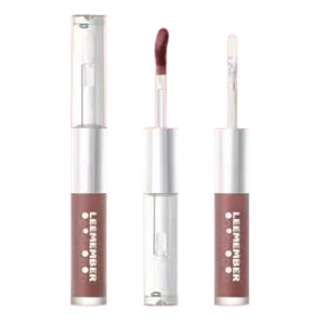 LEEMEMBER Édition limitée Smoky Wine Series Double embout Laque à lèvres WN01