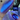 NOIRICORN Lapis Shock eyeshadow pigment swatches in vivid blue and purple on skin and a fingernail