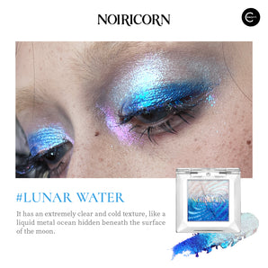 NOIRICORN Lunar Water pigment pour les yeux – nuanciers et rendu porté