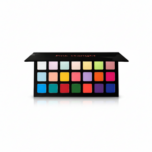 Open Pink Starlight Color Out of Control eyeshadow palette with 21 colorful square pans