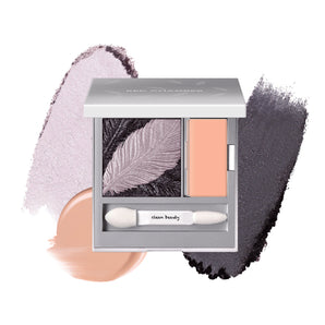 RED CHAMBER Dual-Color Satin Palette de fards à paupières style #Feather Born