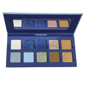 ROINGNEAO 10-Color Eyeshadow Palette – #BlueSymphony & #PinkWave style #BlueSymphony