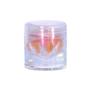 SheenEffect Optical Chameleon Iridescent Glitter Powder eyeshadow in a clear cosmetic jar