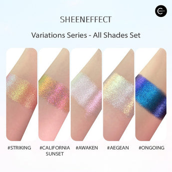 SheenEffect Variation Series Chameleon Single Eyeshadow AEGEAN set view