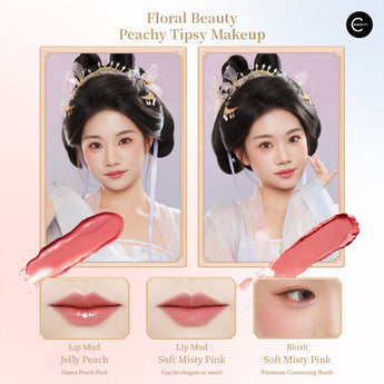 Pouch The Palace Museum リップカラー 口紅 セット 中華 The Palace Museum Treasure Butterfly Dual-Use Lip & Cheek Balm