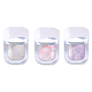 TRUTH'KEY Gem Freeze-Dried Highlighter compacts in three iridescent shades