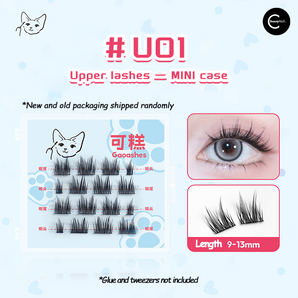 Gaoashes Mini Portable Travel Fake Eyelashes collection
