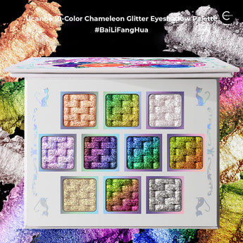 Palette de 10 fards polarisés caméléon Ucanbe – #BaiLiFangHua style #BaiLiFangHua