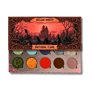 Shellwe Makeup x @ghoul.in.japan Nocturnal Flame eyeshadow palette full size