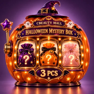 Creative illustration of the 3-piece Halloween mystery box slot machine