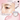 COLORROSE CR241 White Swallow Carries Rose highlighter compact with eye look close-up