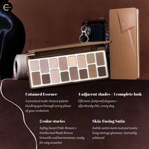 CHEERYEP (QIANYAN) 16-Color Natural Star Eye Shadow Palette - 17#Nude Heart detail