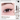 FLORTTE Fruit Salad Gel Eyeliner shade 02 Kiwi Brown with eye makeup result and pencils