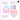 Pink face palette with highlighter, eyeshadow, and blush sections