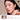 Model wearing #01 nude apricot eye makeup beside a four-pan eyeshadow palette