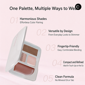 palette de maquillage – produit présenté ouvert