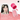 Heaven Pink M02 pink liquid makeup with doe-foot applicator and model result