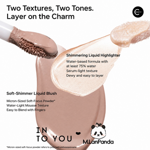 INTO YOU x M.LanPanda fard à joues liquide – nuanciers de teintes