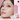 mr wuish Sweet Bean false lashes on a model, with lash tray and pink packaging visible
