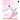 Double-ended pink and silver eye makeup pen with angled brush and dual-color tip