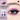 Eyeshadow palette in Purple Night Galaxy shades with purple glitter eye makeup result