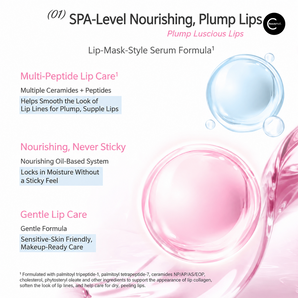 Lip mask marketing graphic with pink and blue gel textures and Chinese text
