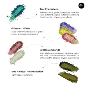 Palette de 24 fards à paupières Nature Collection CHOIZ BEAUTY – détail du produit