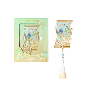The Palace Museum A Thousand Miles of Rivers and Mountains Compact Mirror