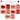 GUGONG TAOBAO lipstick shade swatches showing five red, pink, and coral shades