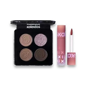 Kaleidos Stormbird Matte Quad Eyeshadow & Lip Powder Cream Set