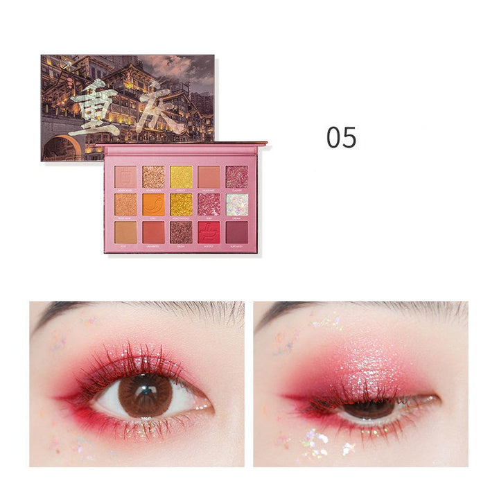 FOCALLURE15 Colored Glitter Eyeshadow Palette - CbeautyMall.com