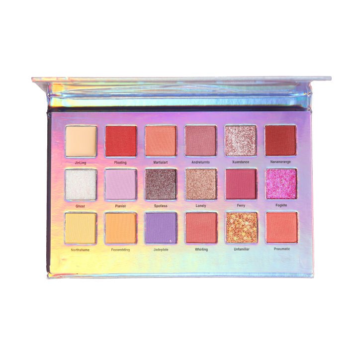 COLORROSE18 Colors Glitter Pearly Waterproof Eyeshadow Palette - CbeautyMall.com