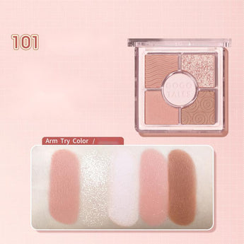 GOGOTALES5 Color Matte Pearly Eyeshadow Palette - CbeautyMall.com