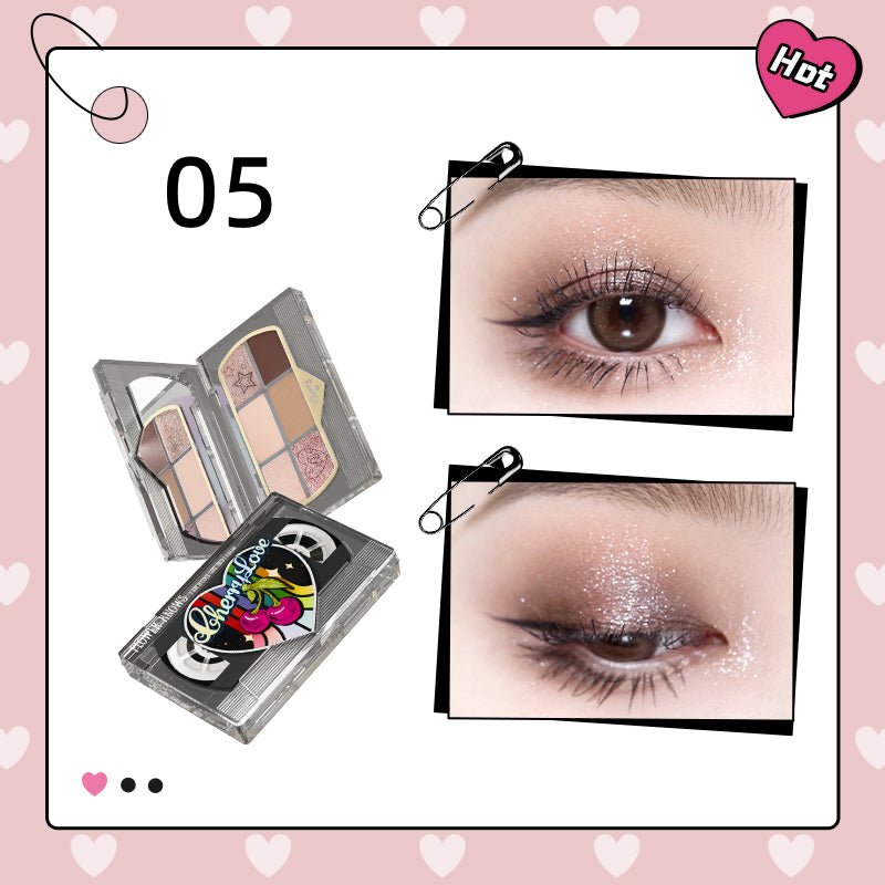 Flower KnowsCherry Love Series Retro Magnetic Eyeshadow Palette - CbeautyMall.com