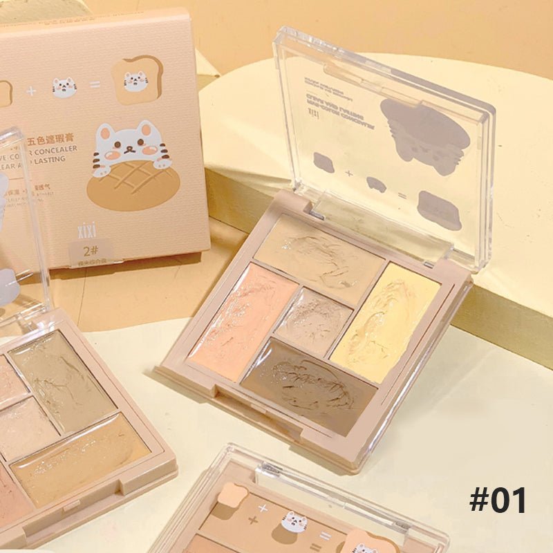 xixiFive-Color Concealer Clear And Lasting - CbeautyMall.com