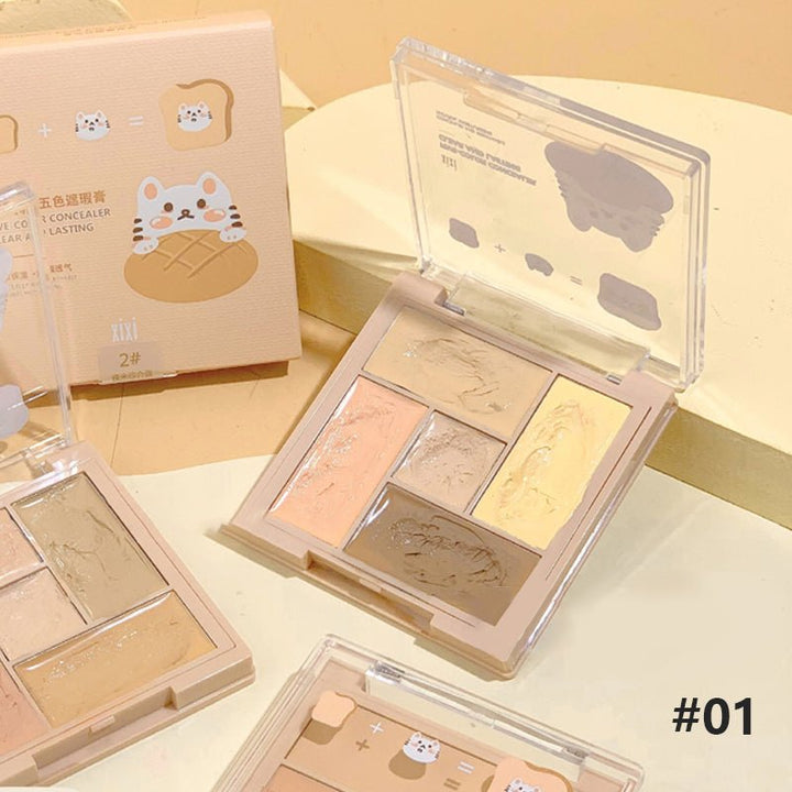 xixiFive-Color Concealer Clear And Lasting - CbeautyMall.com