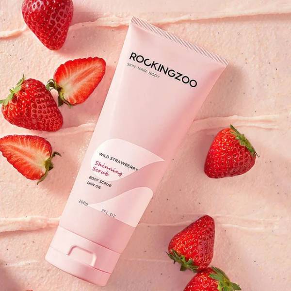 ROCKINGZOOStrawberry Flavored Exfoliating Body Scrub - CbeautyMall.com
